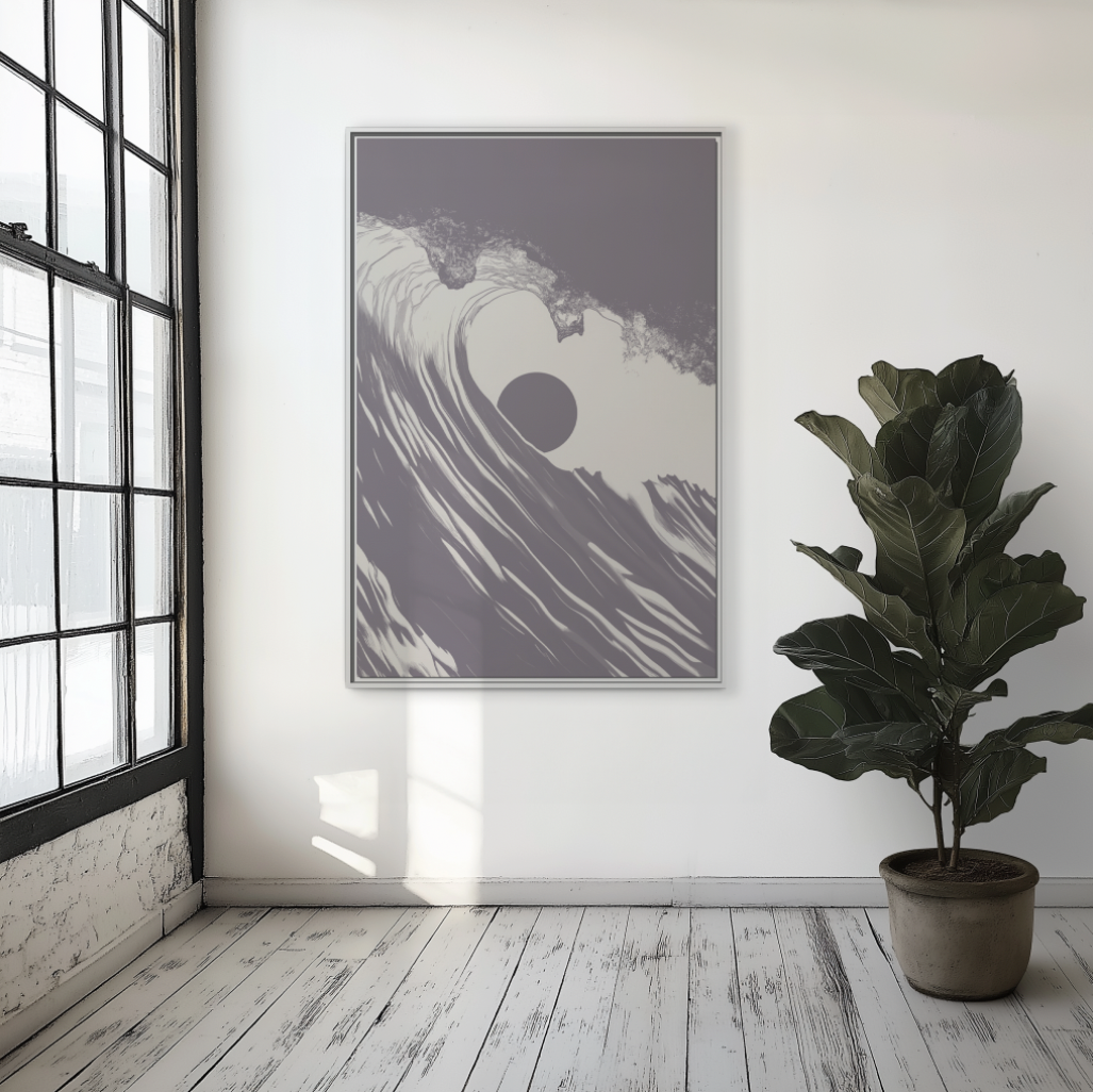 Keyhole - Purple Haze - Framed Canvas