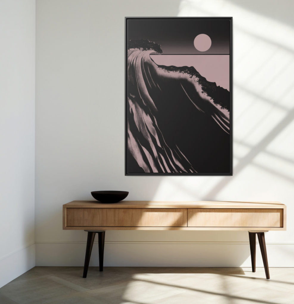 Crest - Night - Framed Canvas