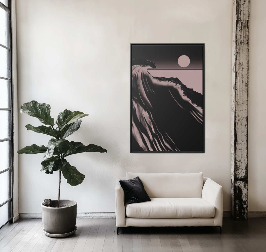 Crest - Night - Framed Canvas