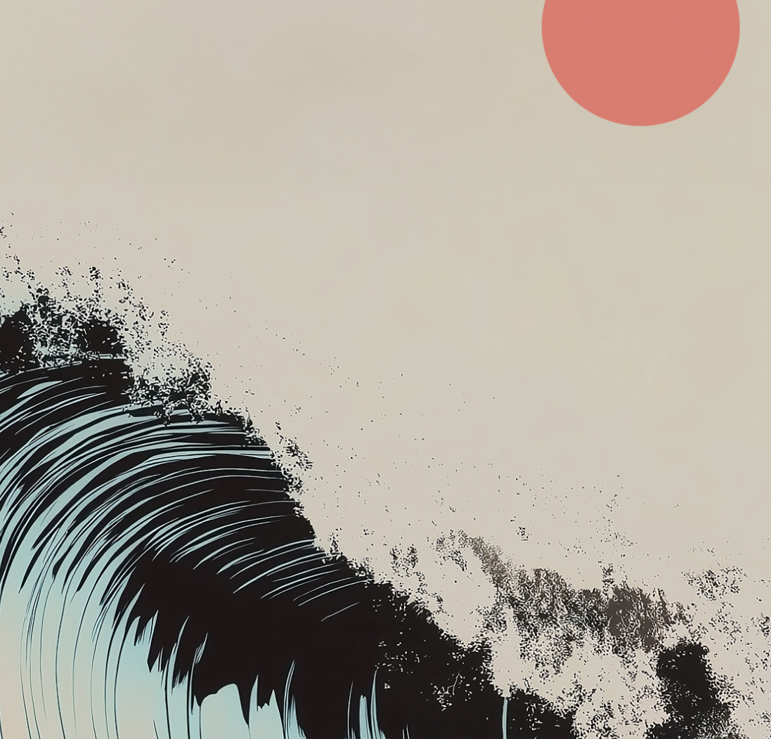 Thresh Wave - Sand - Framed Canvas