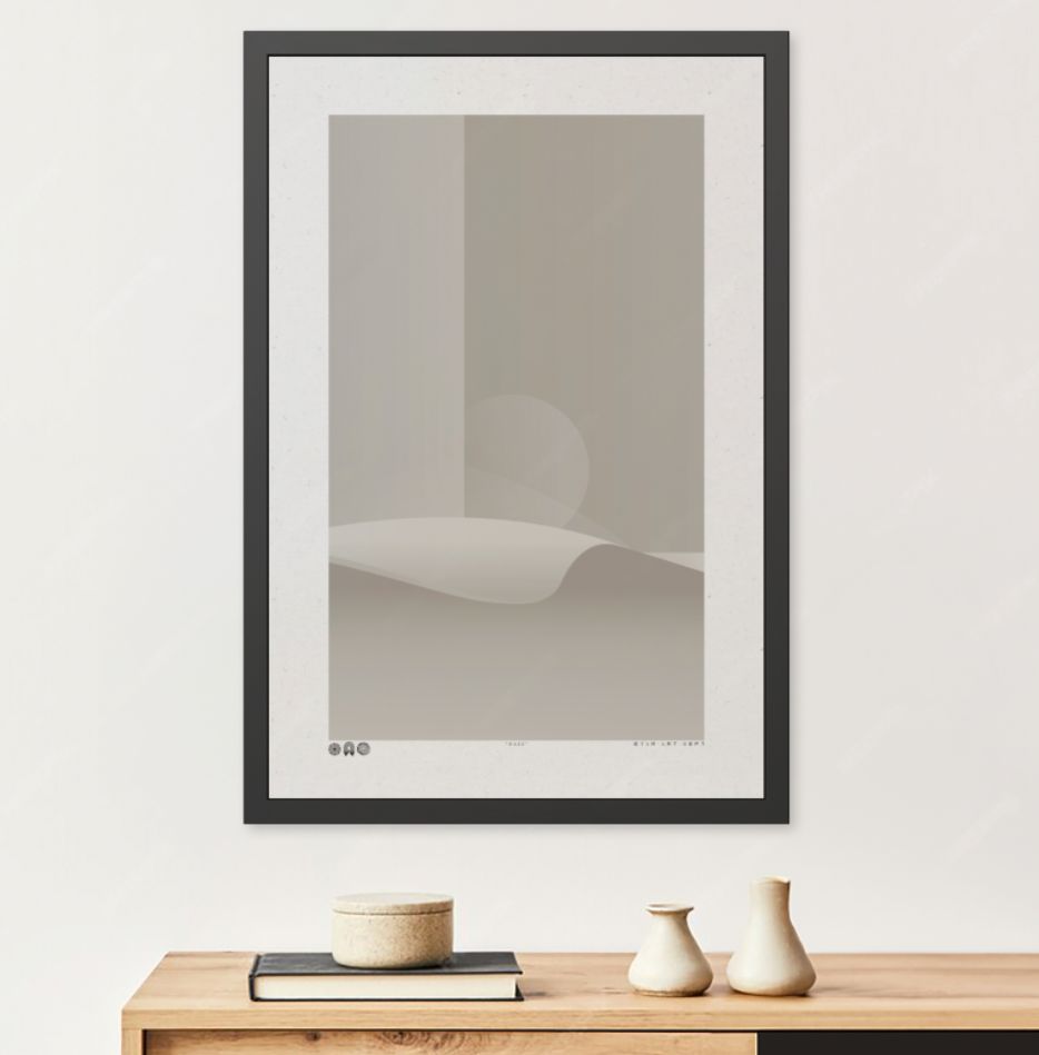 Haze - Stone - Framed Print