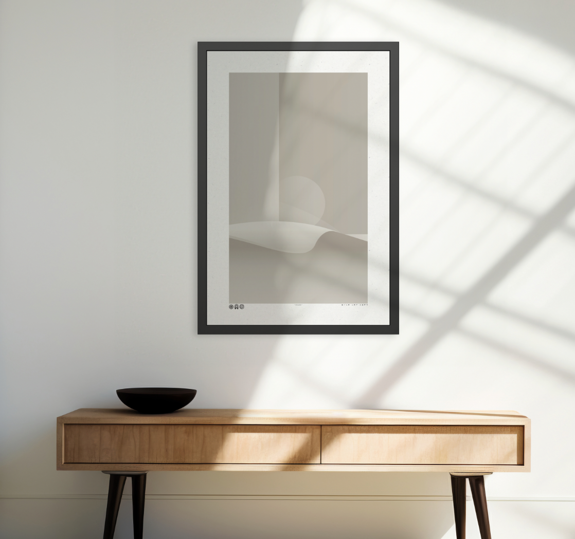 Haze - Stone - Framed Print