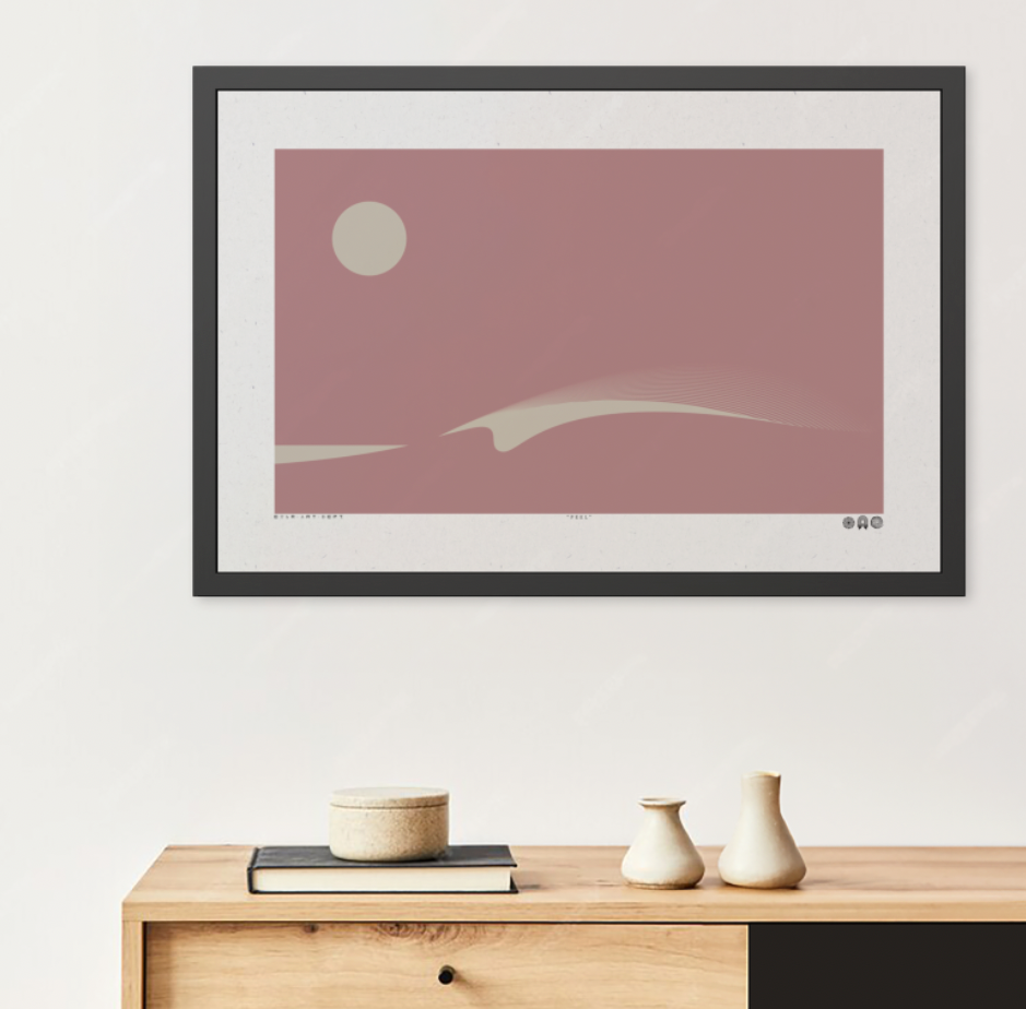 Peel 3 - Dusk - Framed Print
