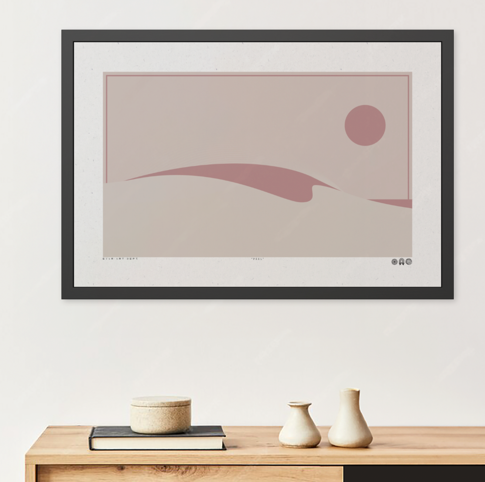 Peel 4 - Dawn - Framed Print