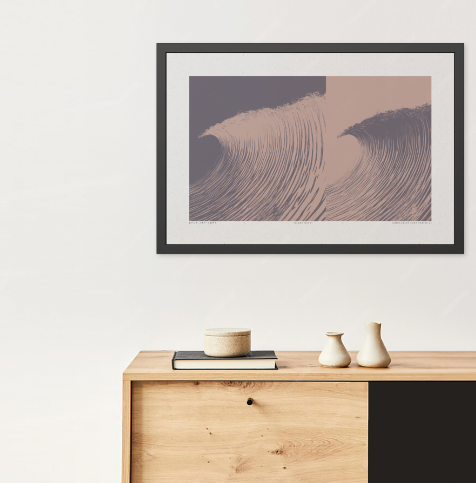 Night Wave 5 - Dusk - Framed Print