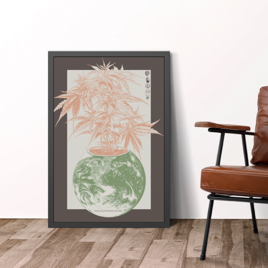 Legalize Nature - Earth - Framed Print