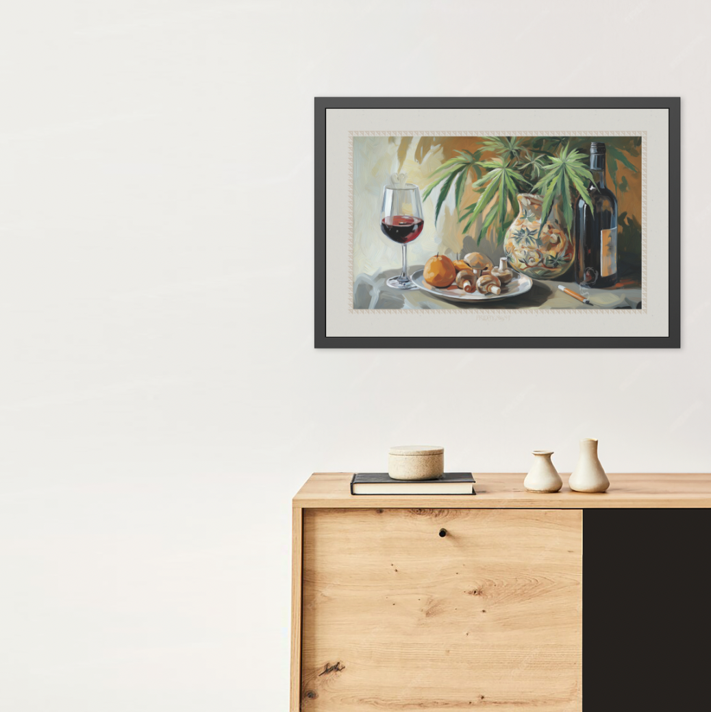 Friday Night - Stone - Framed Print