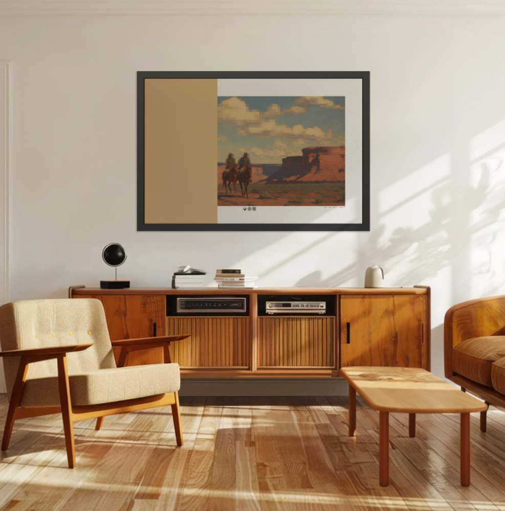 Westward - MDRN ANTQ - Framed Print