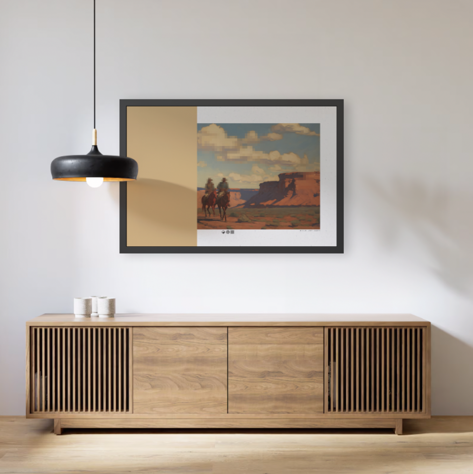 Westward - MDRN ANTQ - Framed Print