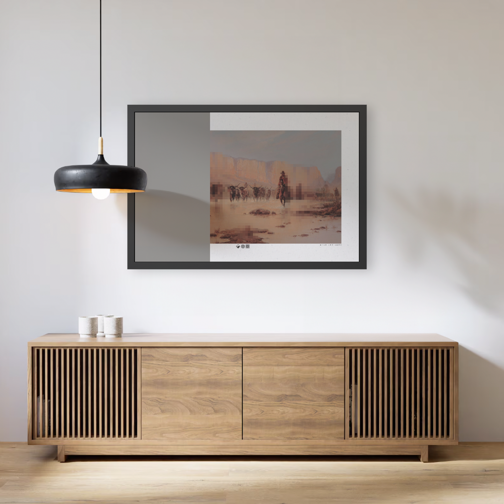 Herd - MDRN ANTQ - Framed Print