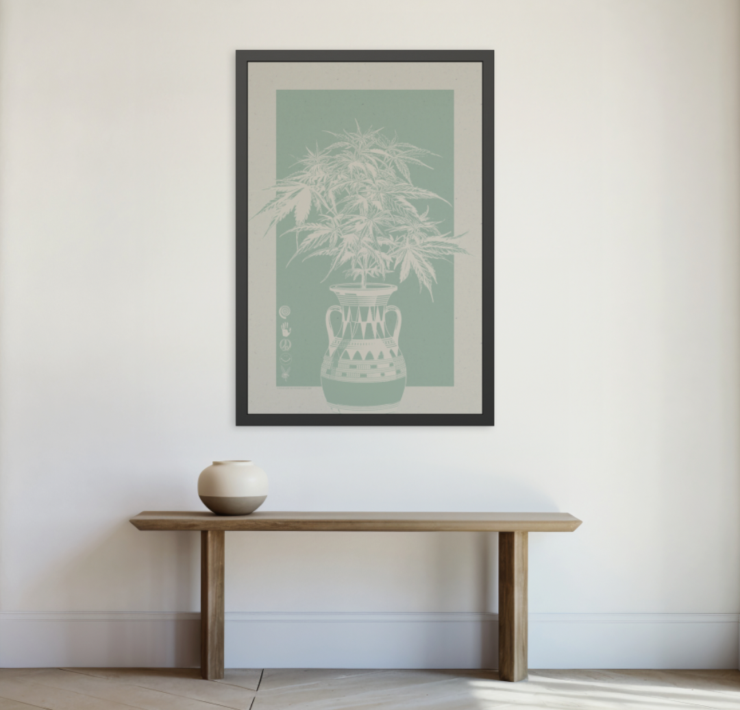 Legalize Mother Nature - Sage- Framed Print