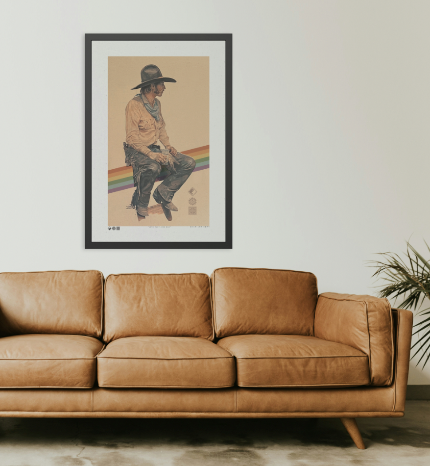 Broke Back - MDRN ANTQ - Framed Print