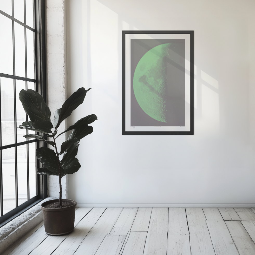 Hello Moon - Purple Haze - Framed Print