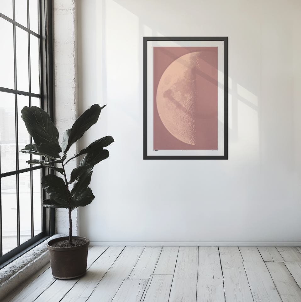 Hello Moon - Dusk - Framed Print