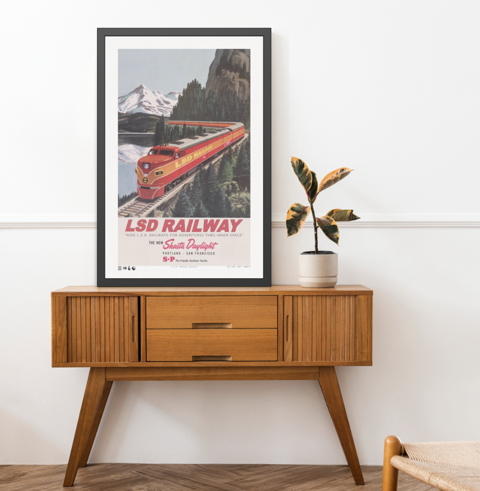 Rails - L.S.D. Travel - Framed Print