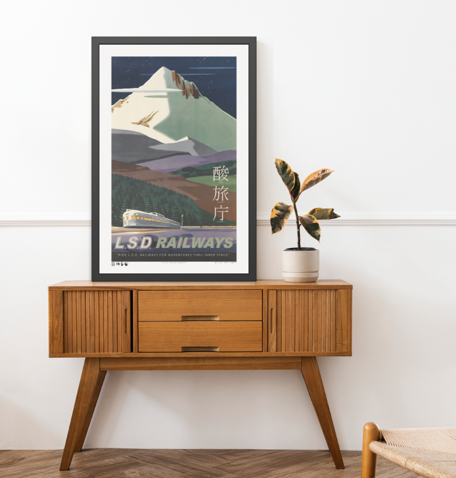 Railways - L.S.D. Travel - Framed Print