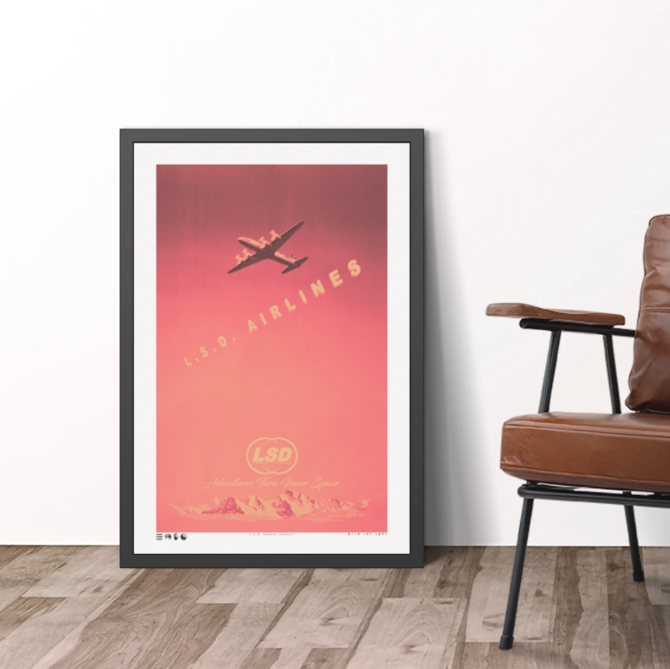 Faded - L.S.D. Travel - Sunset - Framed Print