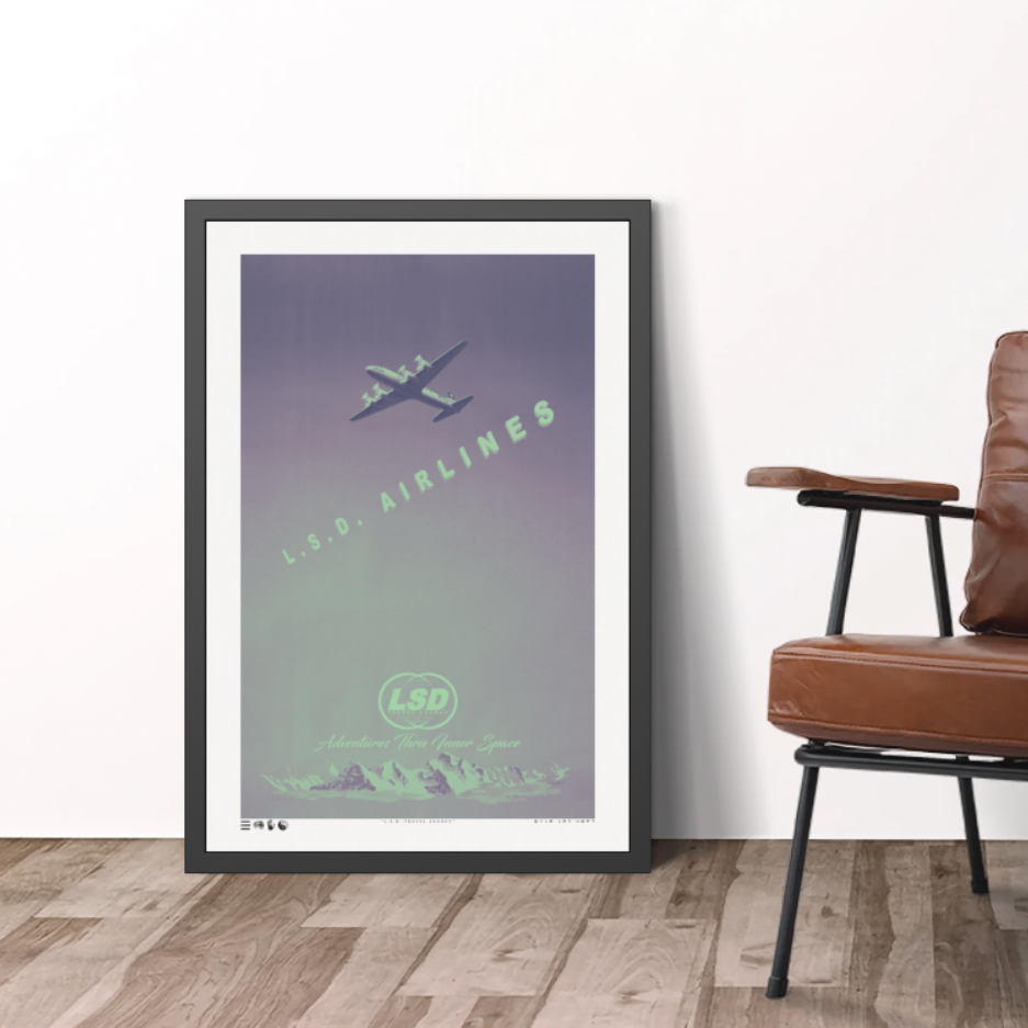 Faded - L.S.D. Travel - Purple Haze - Framed Print