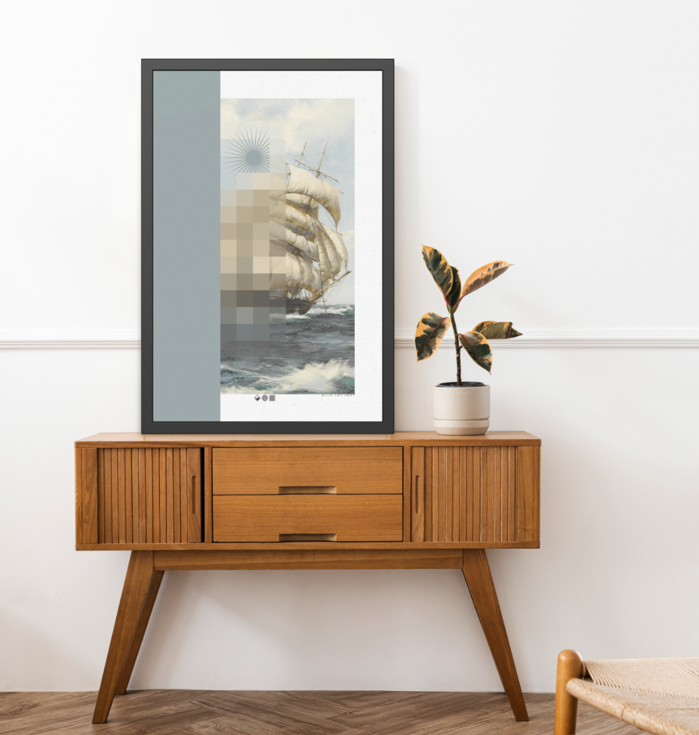 High Seas - MDRN ANTQ - Framed Print