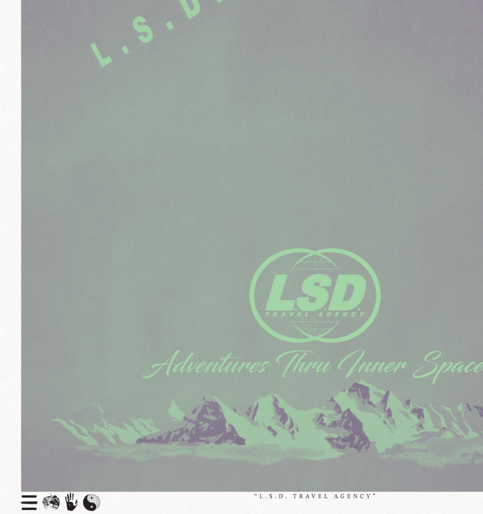Faded - L.S.D. Travel - Purple Haze - Framed Print