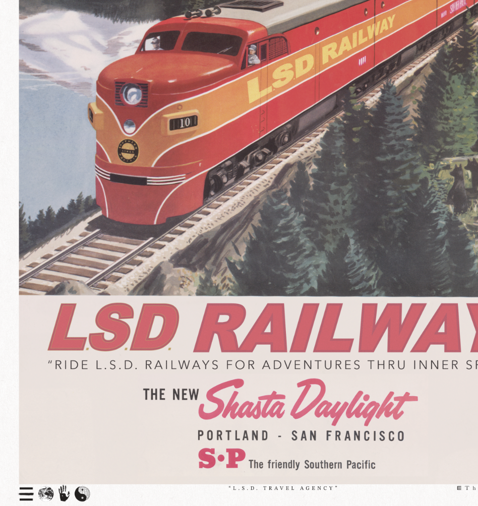 Rails - L.S.D. Travel - Framed Print