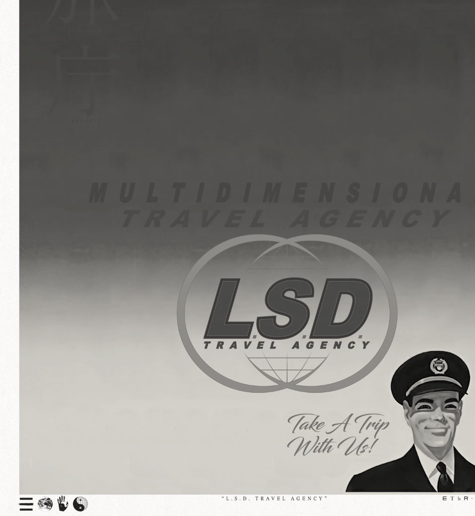 Multi Dimension - L.S.D. Travel - Night - Framed Print
