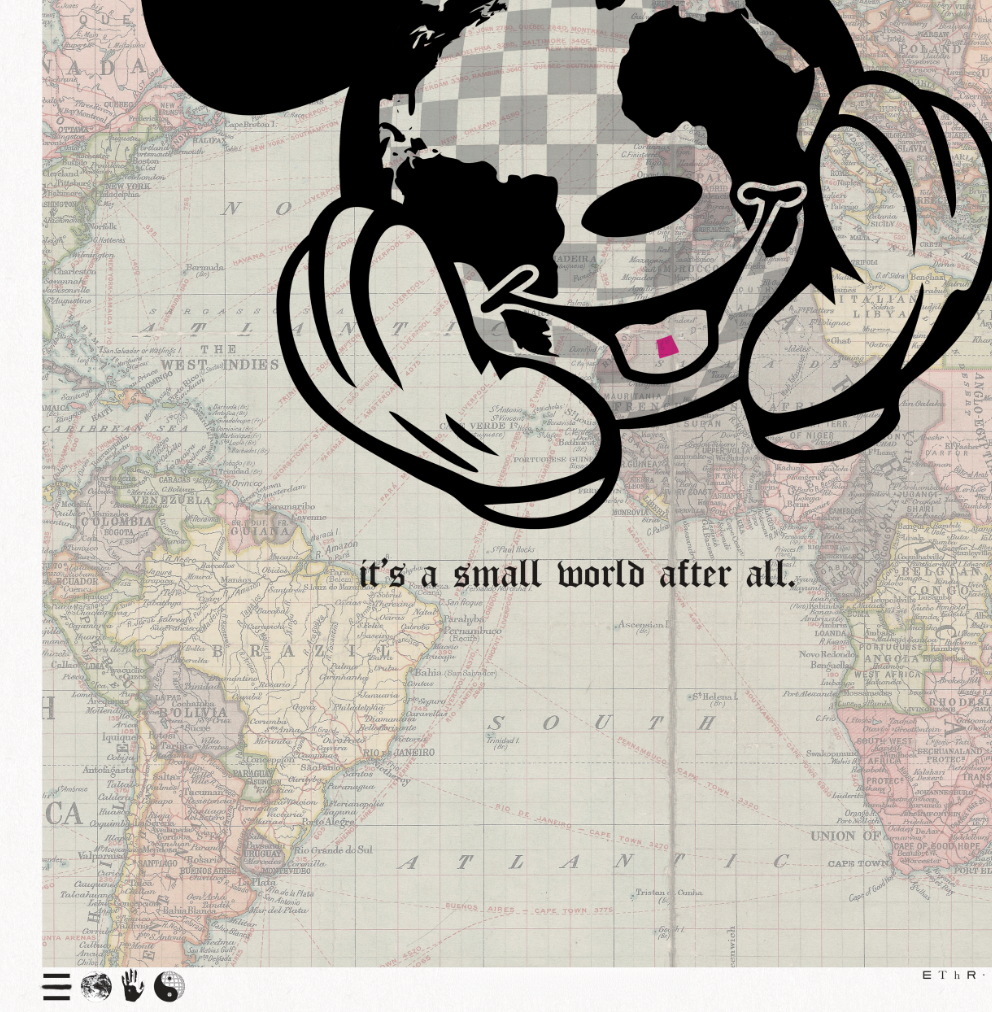 It's A Small World - Mouse - Framed Print