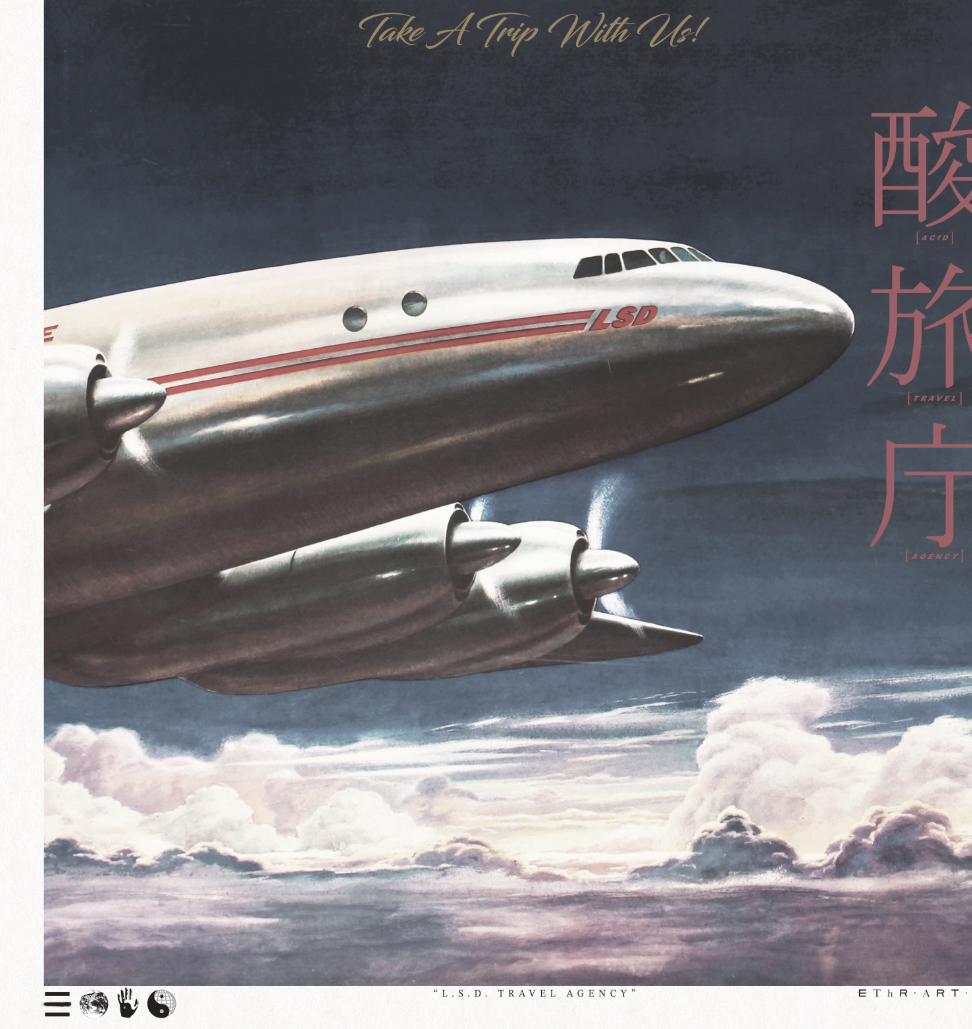 Take A Trip - L.S.D. Travel - Framed Print