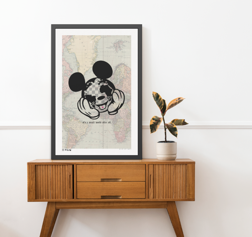 It's A Small World - Mouse - Framed Print
