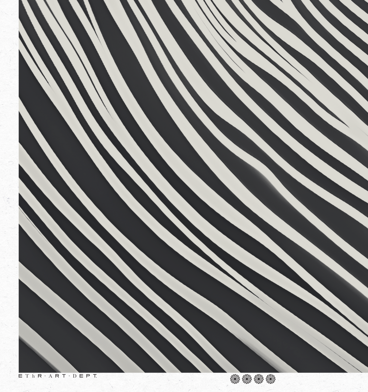Wedge - Black & White - Framed Print