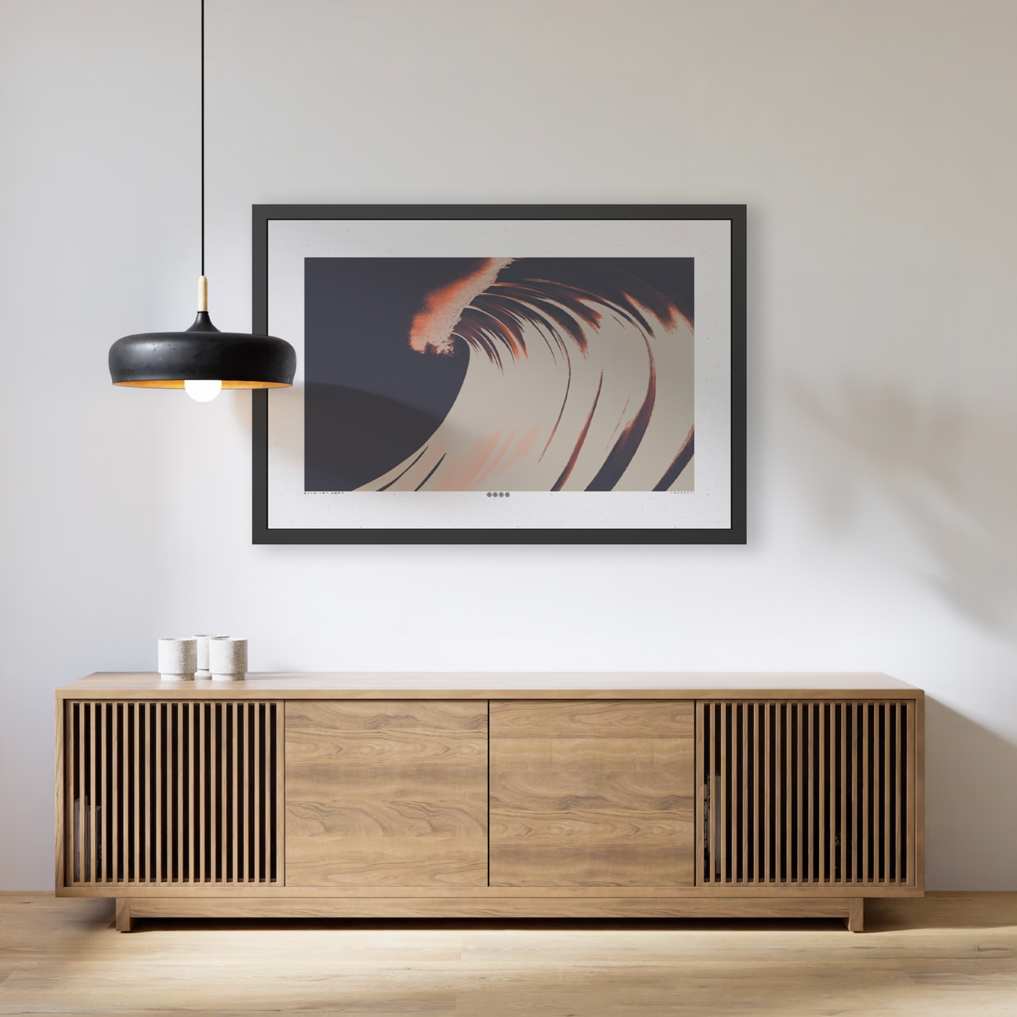 Pitch - Midnight - Framed Print