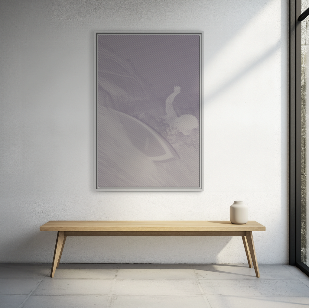 Buttons Cover Shot - Purple Haze - Framed Canvas