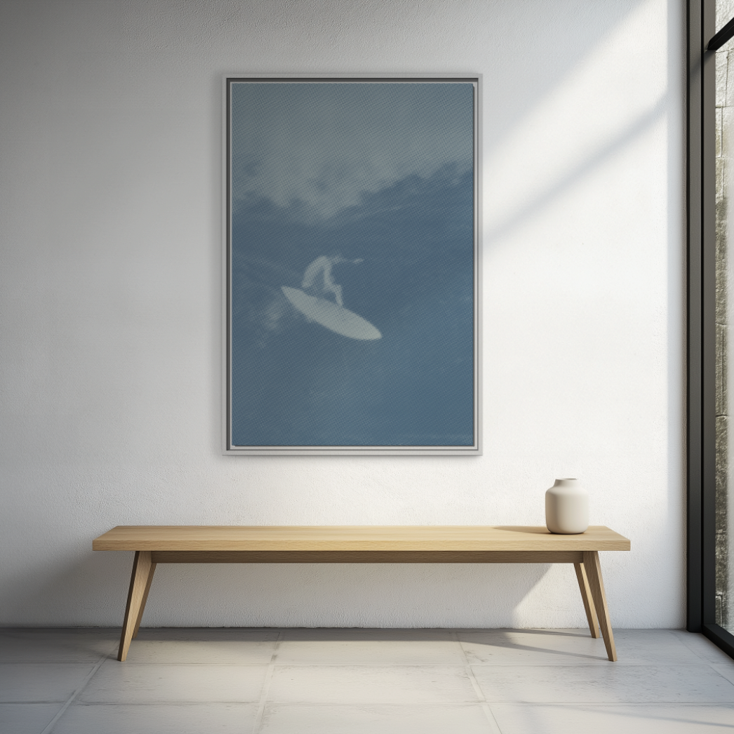 Gerry Cover Shot - Blue Haze - Framed Canvas