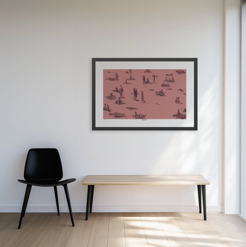 Dazed - Rose - Framed Print