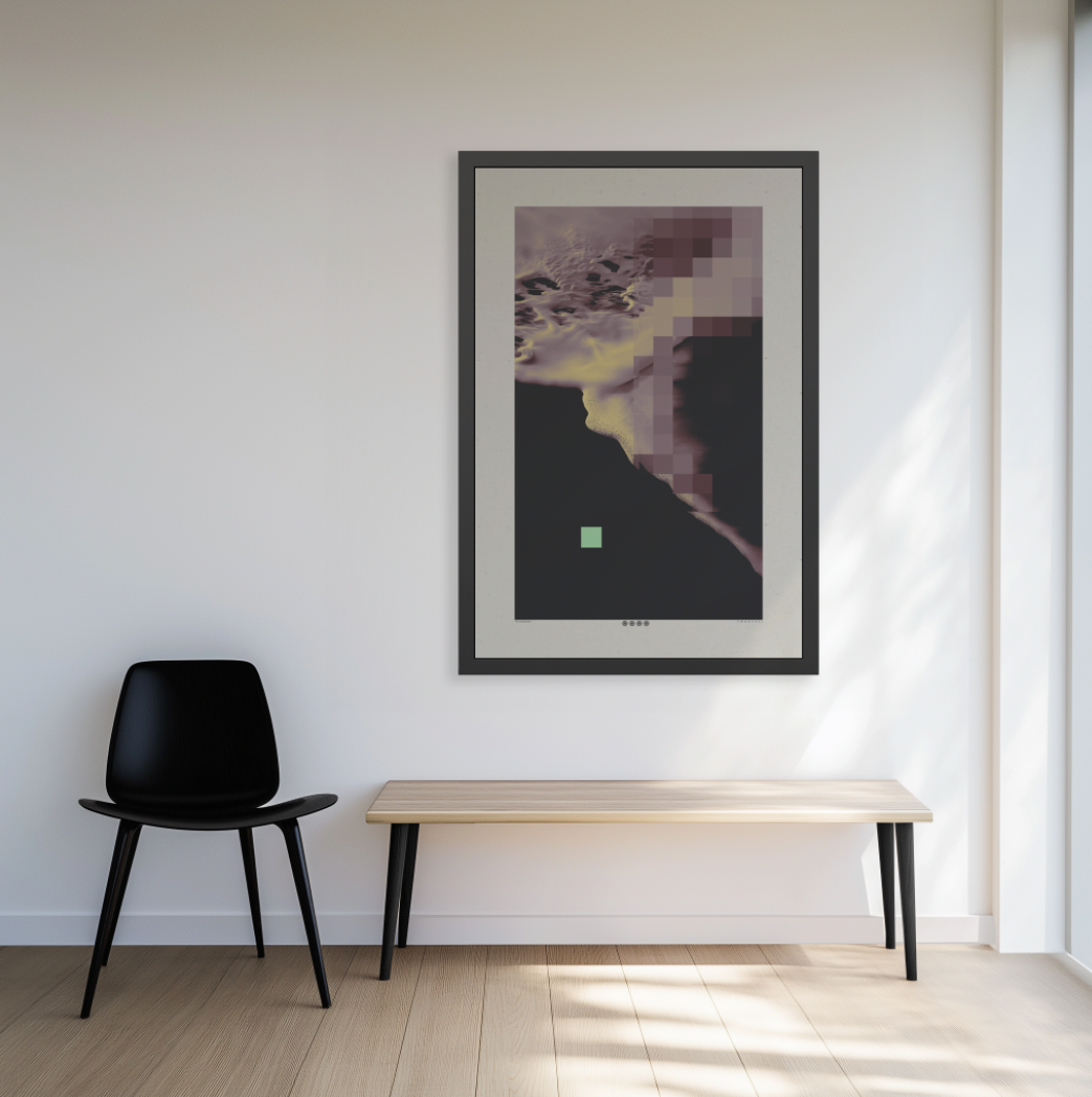 Washed 2 - Rust - Framed Print