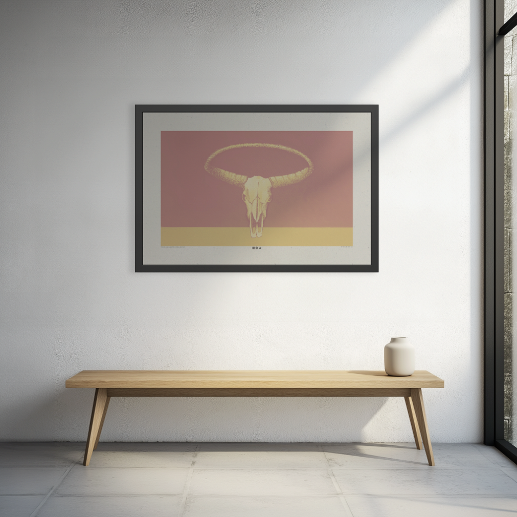 What Goes Around - Blush - Framed Print