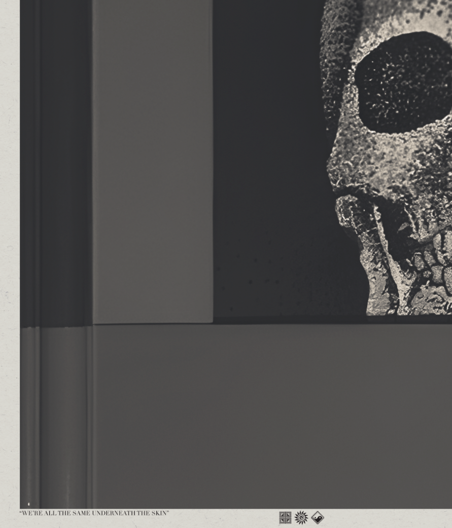 Underneath The Skin - Charcoal - Framed Print