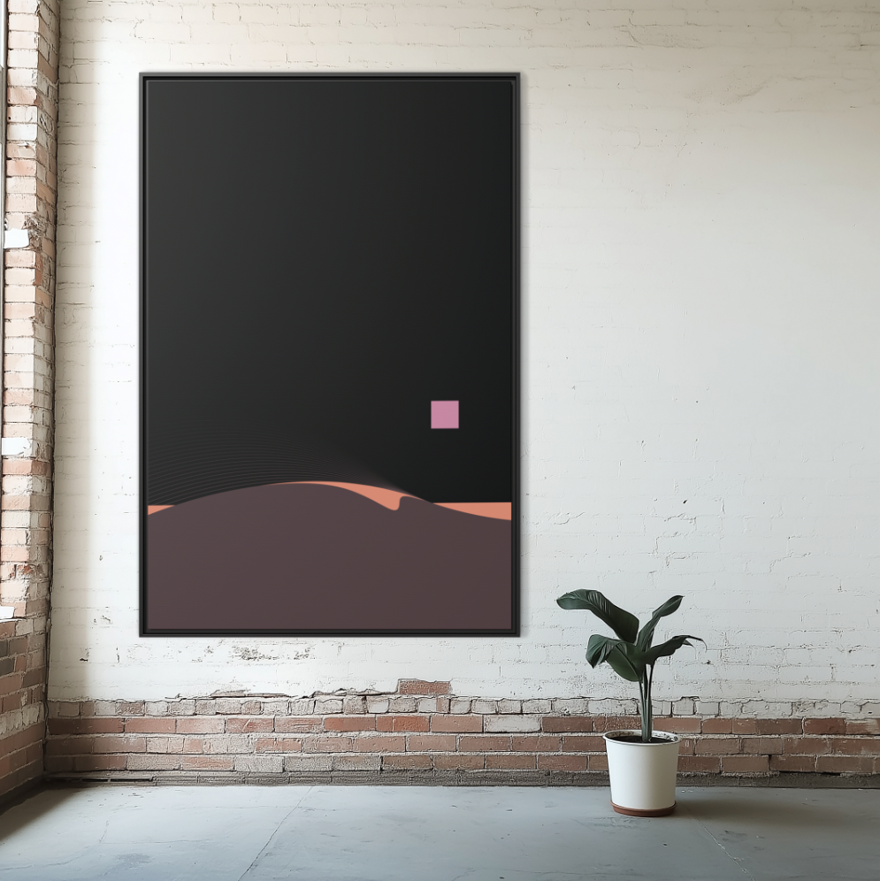 Night Wave - Dusk - XL Framed Canvas