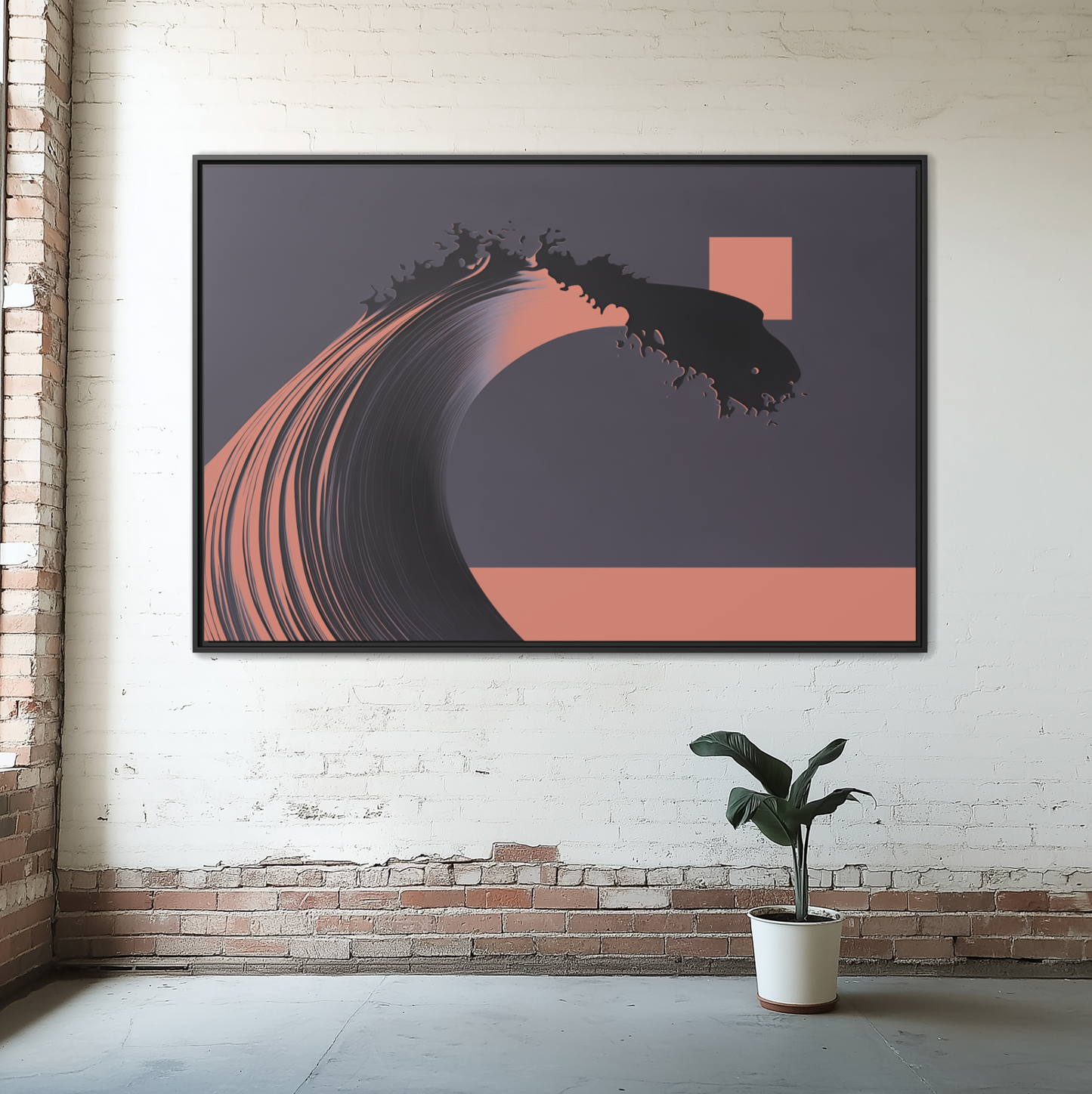 Ohara - Purple Haze - XL Framed Canvas