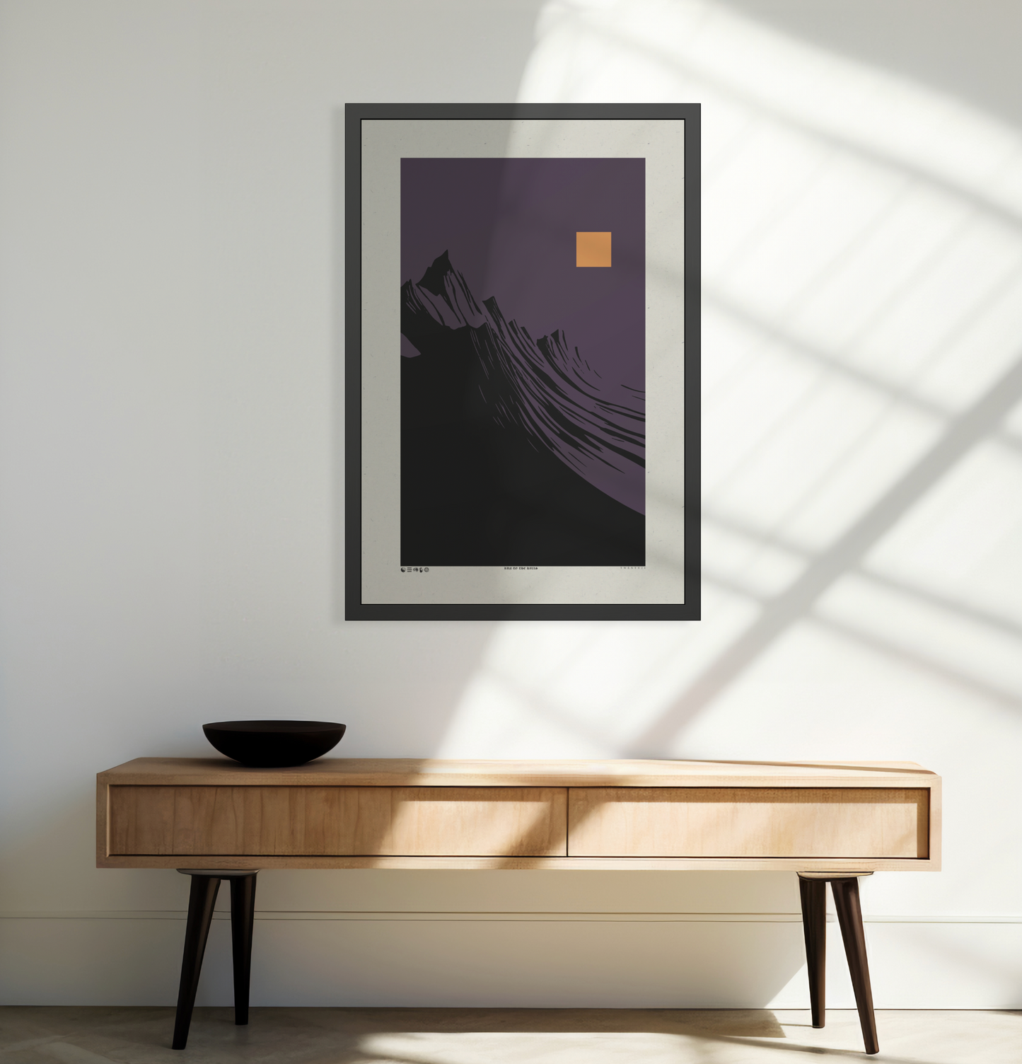 Run 2 The Hills - Purple Haze - Framed Print