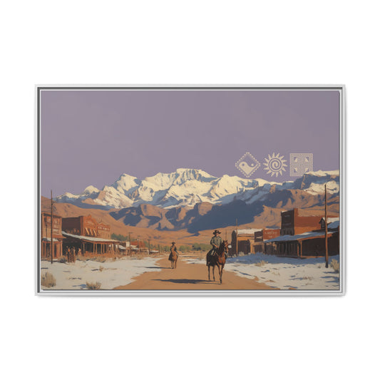 Tombstone - MDRN ANTQ - Framed Canvas