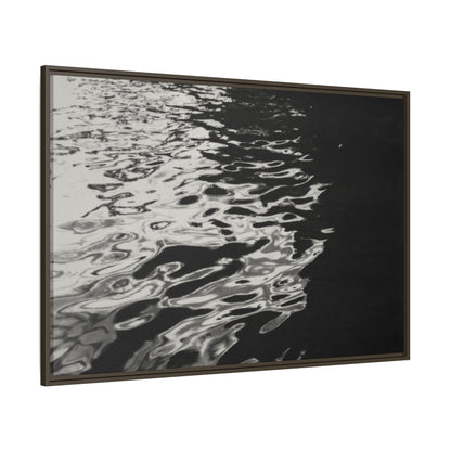 Reflections - Black & White - Framed Canvas