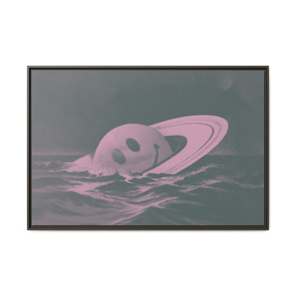 Everything Is Fine - Sea Green - Framed Canvas