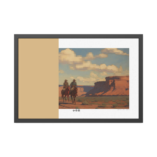 Westward - MDRN ANTQ - Framed Print