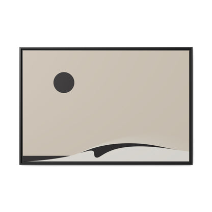 Day Wave 2 - Sand - Framed Canvas