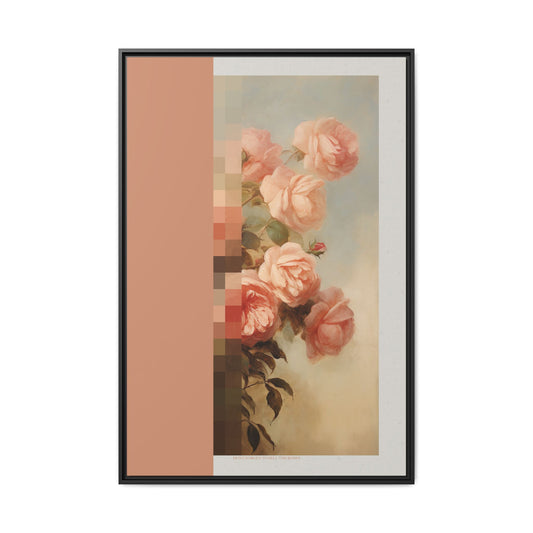 Rose Bloom - MDRN ANTQ - Framed Canvas