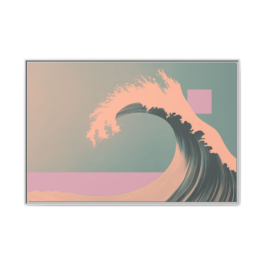 Ohara - Green Haze - XL Framed Canvas