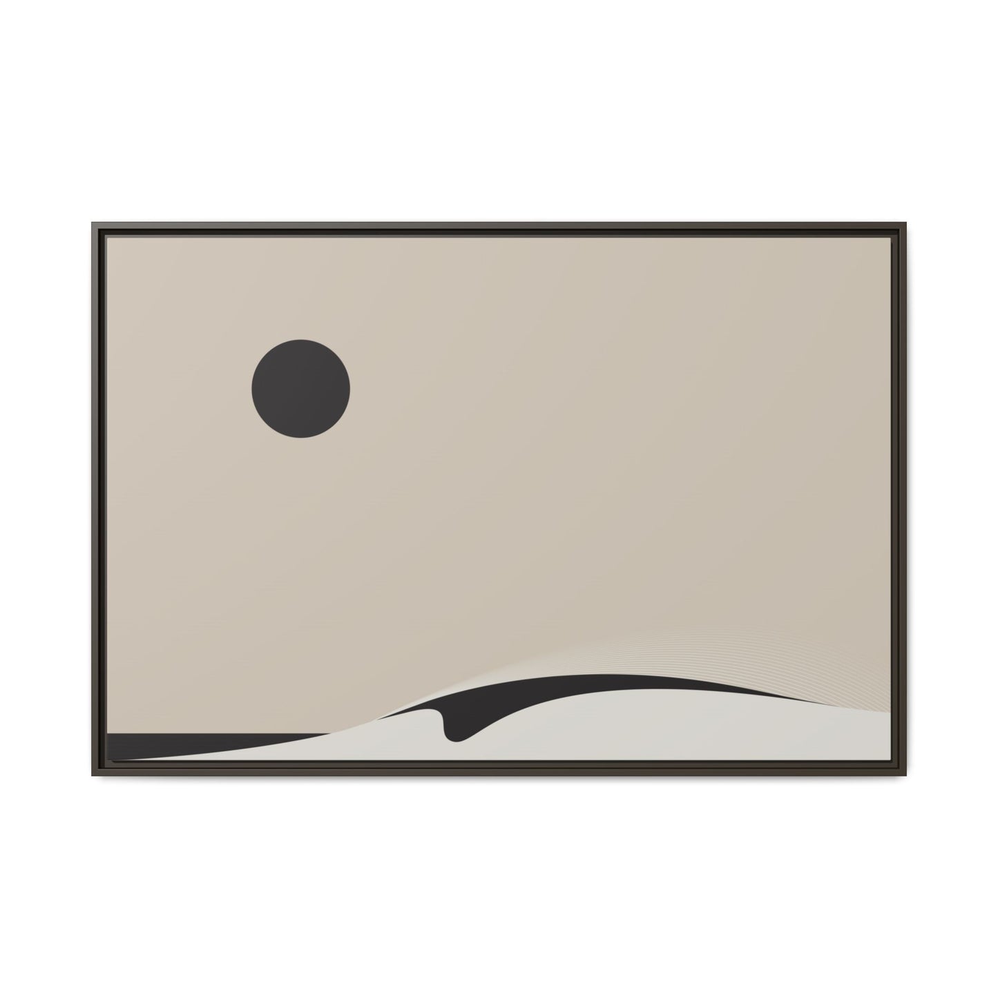 Day Wave 2 - Sand - Framed Canvas