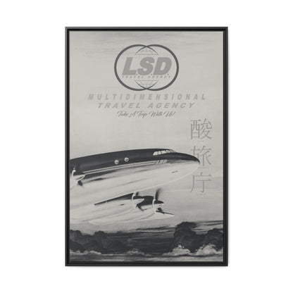 Take A Trip - Stone - Framed Canvas