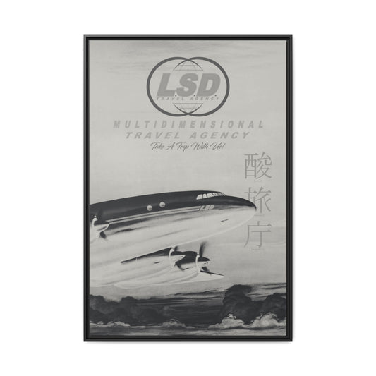 Take A Trip - Stone - Framed Canvas